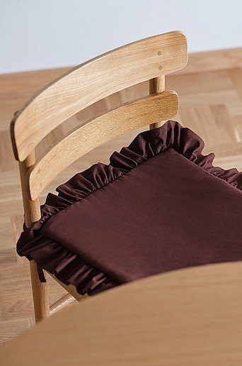 Jotex WALLACE Sitzpolster braun aus Polyester B/B: 38 x 38 cm - Bild 1