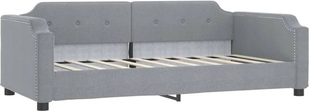 vidaXL Sofa mit Schlaffunktion in Hellgrau mit Armlehnen und modernem Design, B/T/H: 100 x 200 x 66,5 cm - Bild 1