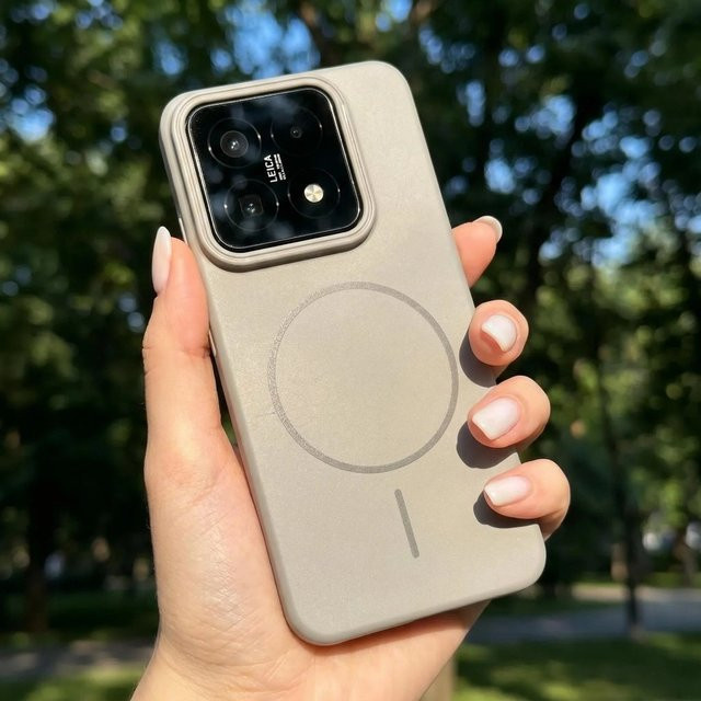 Magnetische kabellose Lade-Handyhülle für Xiaomi 17T 15T 14T Pro 13 Ultra 17 Pro Max in Purple, matte dünne PC-Schutzhülle - Bild 1