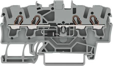 WAGO 2202-1411/1000-410 Bauelementreihenklemme Grau, 100 Stück - Bild 1