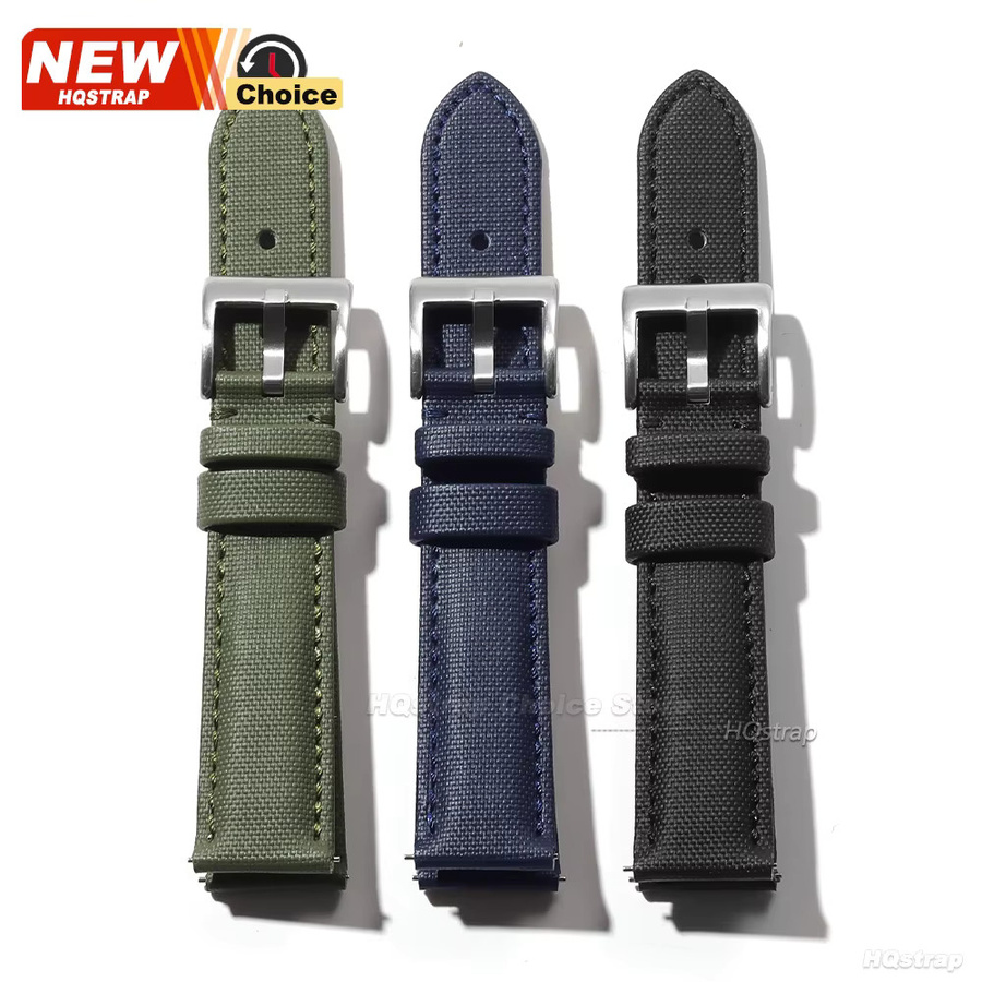 HQstrap Smartwatch-Armband, Canvas Nylon, Textil/NATO, Unisex - Bild 3
