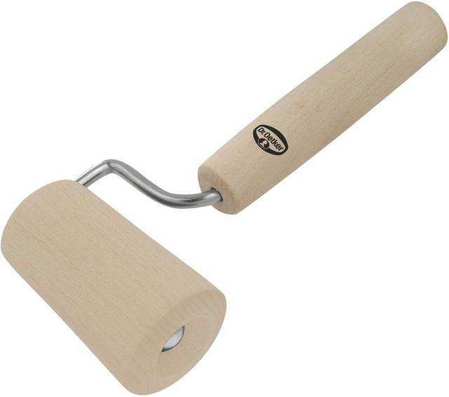 Dr. Oetker Teigroller klein aus Holz in Braun, B/T/H: 18,0 x 7,0 x 4,5 cm - Bild 1