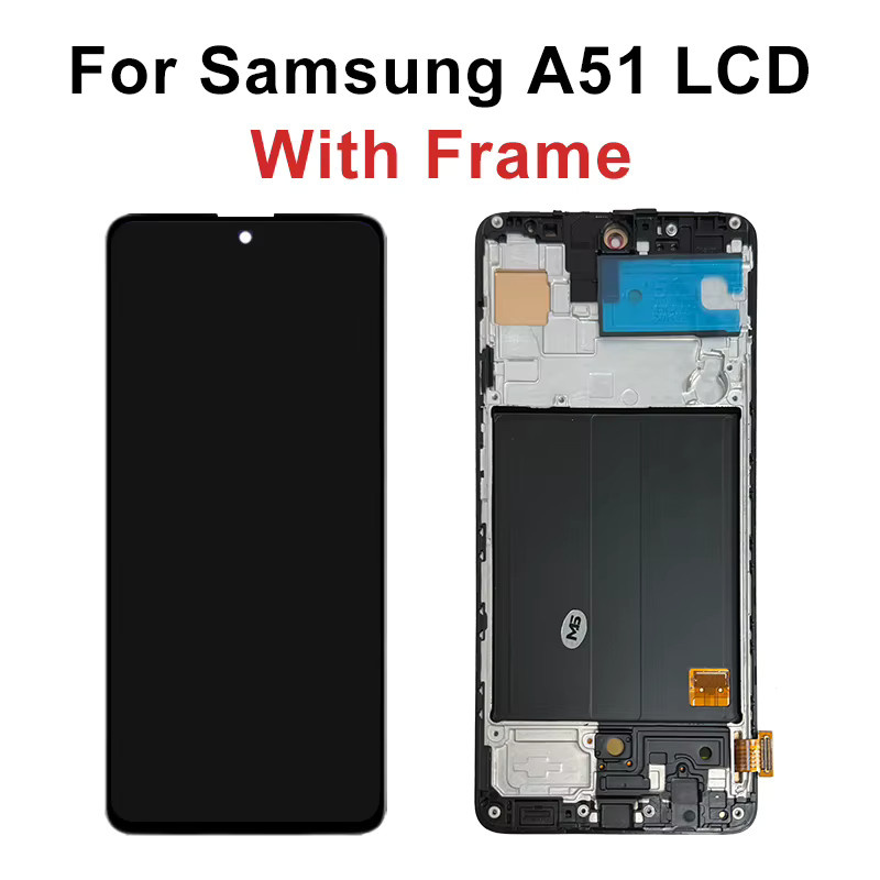 Samsung AMOLED Display mit LCD-Touchscreen-Digitizer für Galaxy A51, A52 4G, A53 5G, A54, A55, A56 5G Ersatzteil in Schwarz - Bild 2
