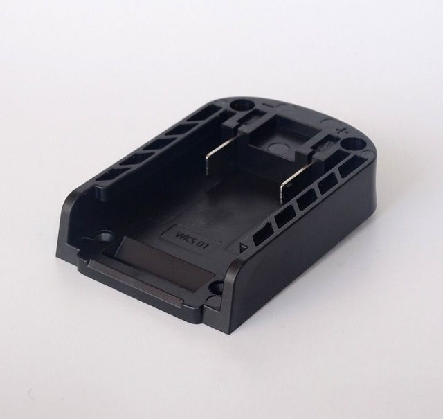 WORX DIY-Adapter als tragbarer Haltersockel für 18-V-Lithiumbatterien, Schwarz - Bild 1