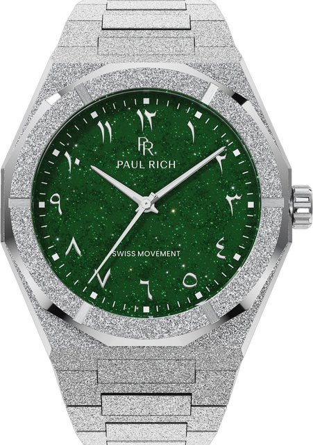 Paul Rich Herrenuhr, Quarz, Edelstahl, Grün, 43 mm, 5 ATM - Bild 1