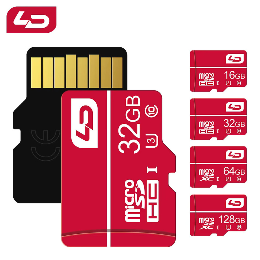 LD Micro SD Speicherkarte Hochgeschwindigkeits-TF-Karte in Rot für Tablets, Kameras, Handys und Laptops - Bild 2