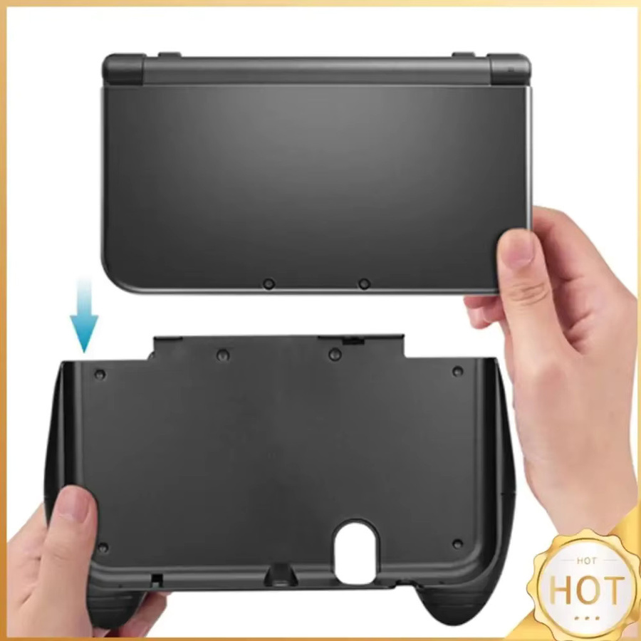 Handgriff-Griffständer mit Kick-Stand-Controller-Griffgehäuse für das Nintendo 3DS XL LL in Schwarz - Bild 2