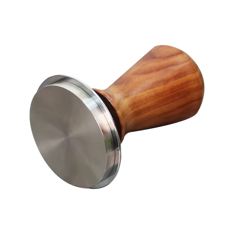 PEISI Espresso Tamper mit Federbelastung und Walnussholz-Griff aus Edelstahl, Braun/Mehrfarbig, Durchmesser: 51 mm / 53 mm / 58 mm - Bild 5