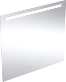 Geberit Lichtspiegel Option Basic mit LED-Beleuchtung oben, Weiß, B: 100 cm, H: 90 cm - Bild 1