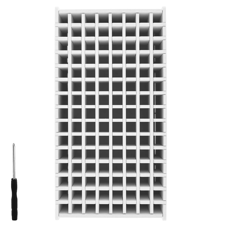 Großer Marker-Bleistift-Organizer aus Kunststoff mit 120 oder 180 Slots für deinen Schreibtisch, Weiß - Bild 1
