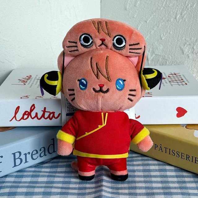 Yiran toy Gintama Sakata Gintoki Cross Dressing Katzen-Serie, Plüsch Schlüsselanhänger, ab 14 Jahren - Bild 1