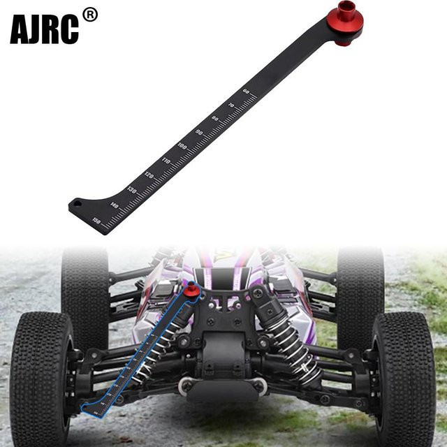 AJRC Universal Werkzeug Stoßdämpfer Reise Mess Lineal, Zubehör, Schwarz, Metall - Bild 1