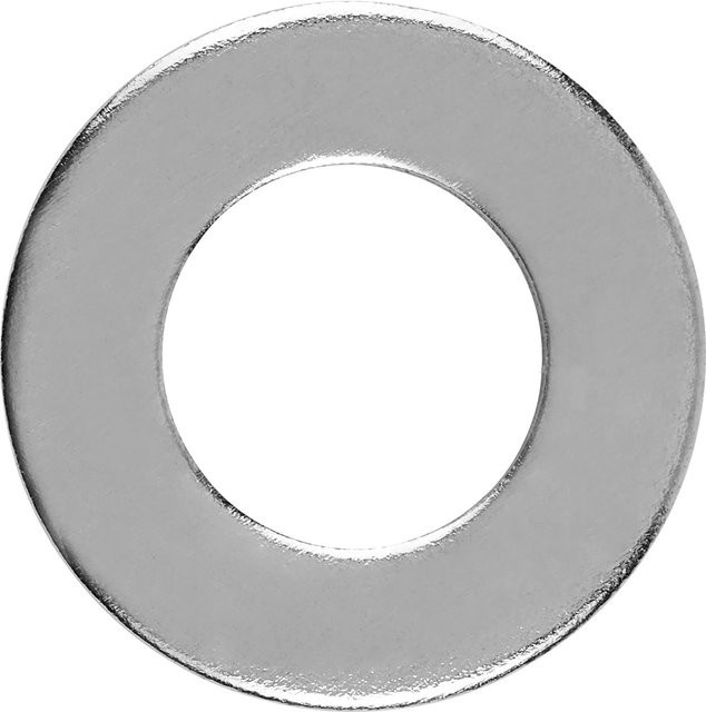 LUX-TOOLS Flache Unterlegscheibe M8 aus Edelstahl, Ø 8,4 mm, 100 Stück, Silber - Bild 1