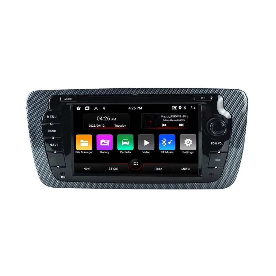 STRONGNAVI Multimedia Autoradio mit 7 Zoll Display für Seat Ibiza 2009-2013, CarPlay, Android Auto, GPS, WIFI und FM Radio in Schwarz - Bild 5