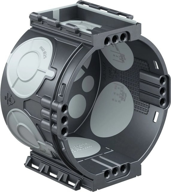 Kaiser Gerätedose ECON 1055-25 Unterputz in Grau, Durchmesser: 6 cm, Höhe: 4,2 cm - Bild 1