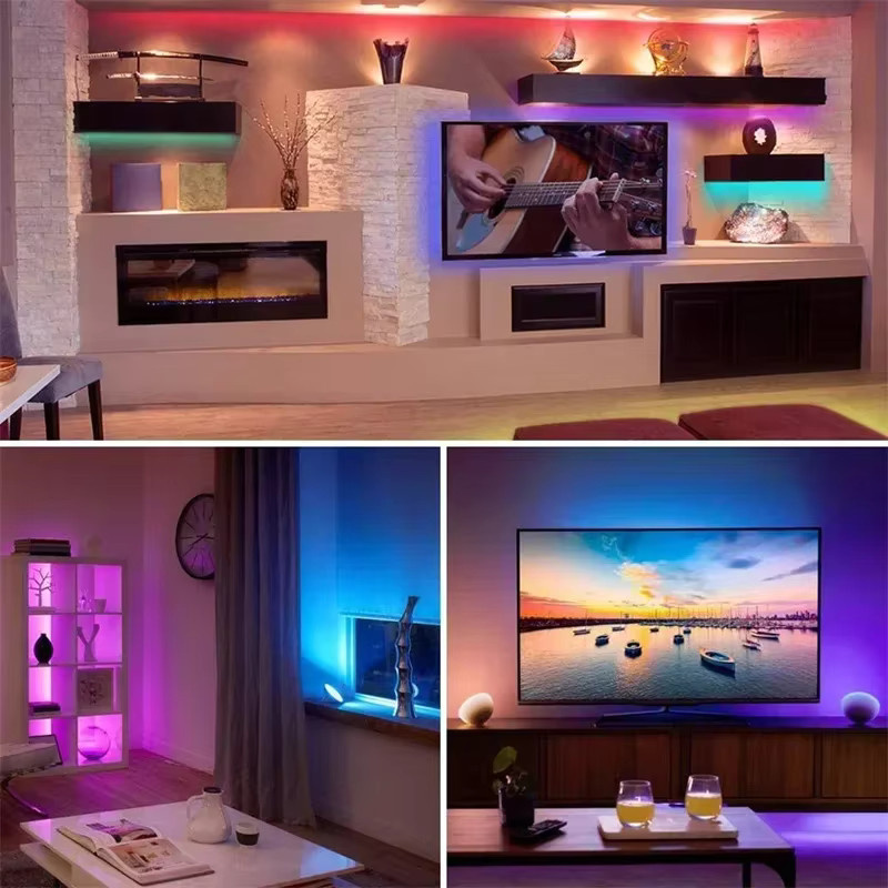 Acosh Neon RGB LED-Streifen SMD 5050 mit USB 5V und Fernbedienung, Multicolour selbstklebendes Licht für TV-Hintergrundbeleuchtung und Schlafzimmerdekoration - Bild 5