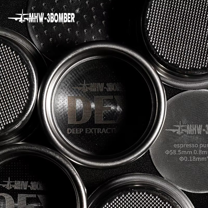 MHW-3BOMBER DEX Präzises Espresso-Puck-Sieb aus Edelstahl in Silber, 58,5 mm Durchmesser, passend für 58 mm Siebträger - Bild 3