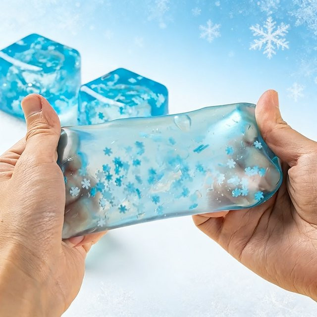 Needoh Butter-Stick Squishy Spielzeug in Blau – Langsam zurückfederndes Anti-Stress Fidget Toy zur Entspannung - Bild 1