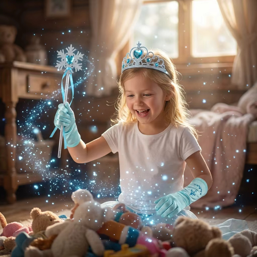 TPMG Prinzessin Kostüm-Set, Mädchen, Blau - Bild 3