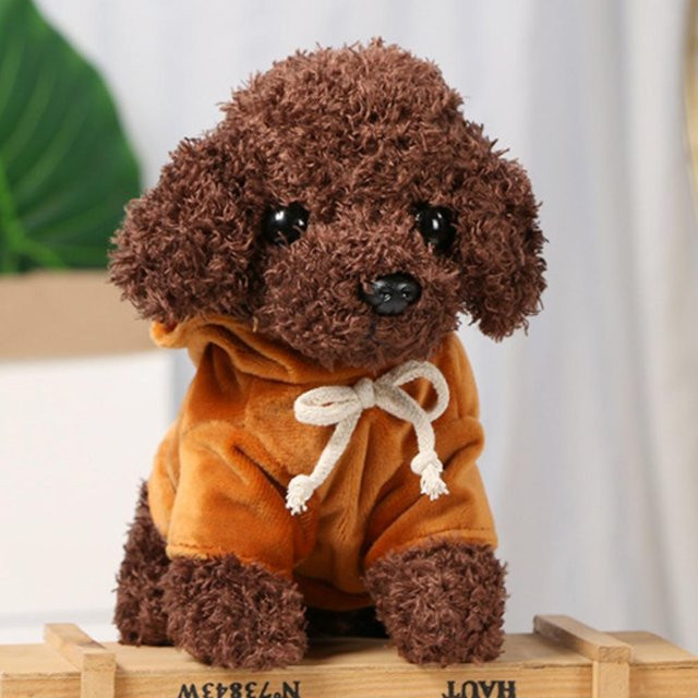 Welpen Plüschtier Hundepuppe, Stoffpuppe, 25cm, Braun - Bild 1