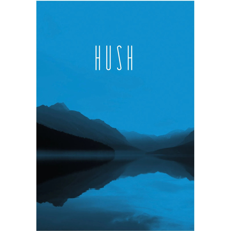 Komar Wandbild Word Lake Blue in Blau, Poster auf Fotopapier, Breite: 50 cm, Höhe: 70 cm - Bild 2