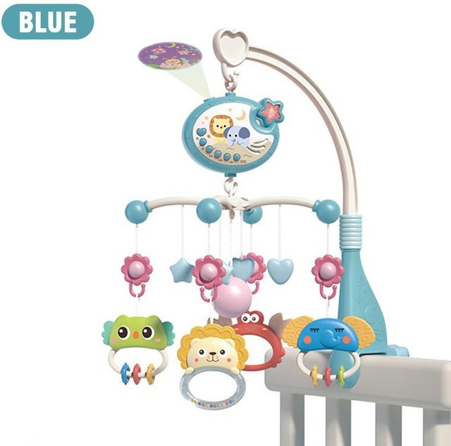 Wucifang Bags Babybettglocke mit Sternenprojektion, Fernbedienung, blau, ab 0 Jahre - Bild 1