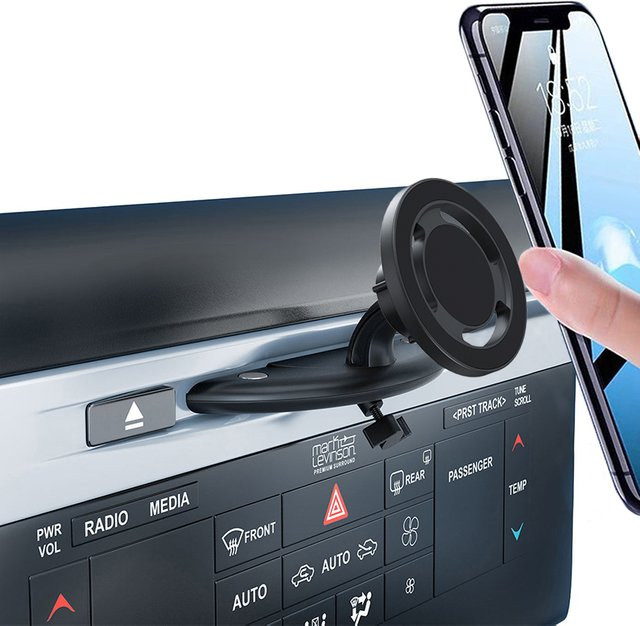 Universelle magnetische Auto CD-Slot Handyhalterung mit MagSafe Unterstützung für iPhone, Samsung und Xiaomi in Schwarz - Bild 1