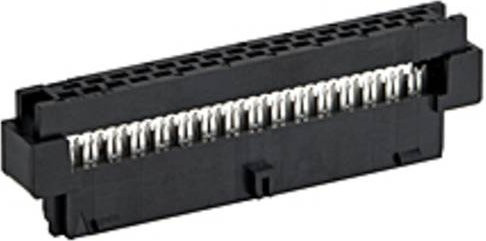 Molex Pfosten-Steckverbinder mit Verriegelung, 26 Pol, 2 Reihen, Rastermaß: 2 mm, Schwarz und Gold - Bild 1