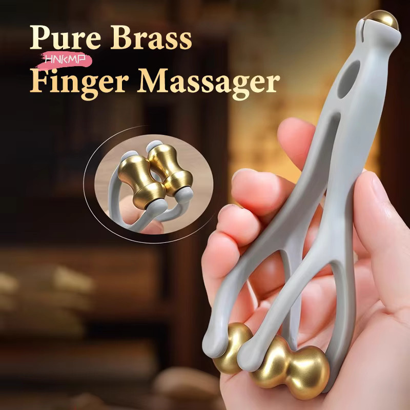 HNKMP Fingermassageroller, Messing, Unisex - Bild 2