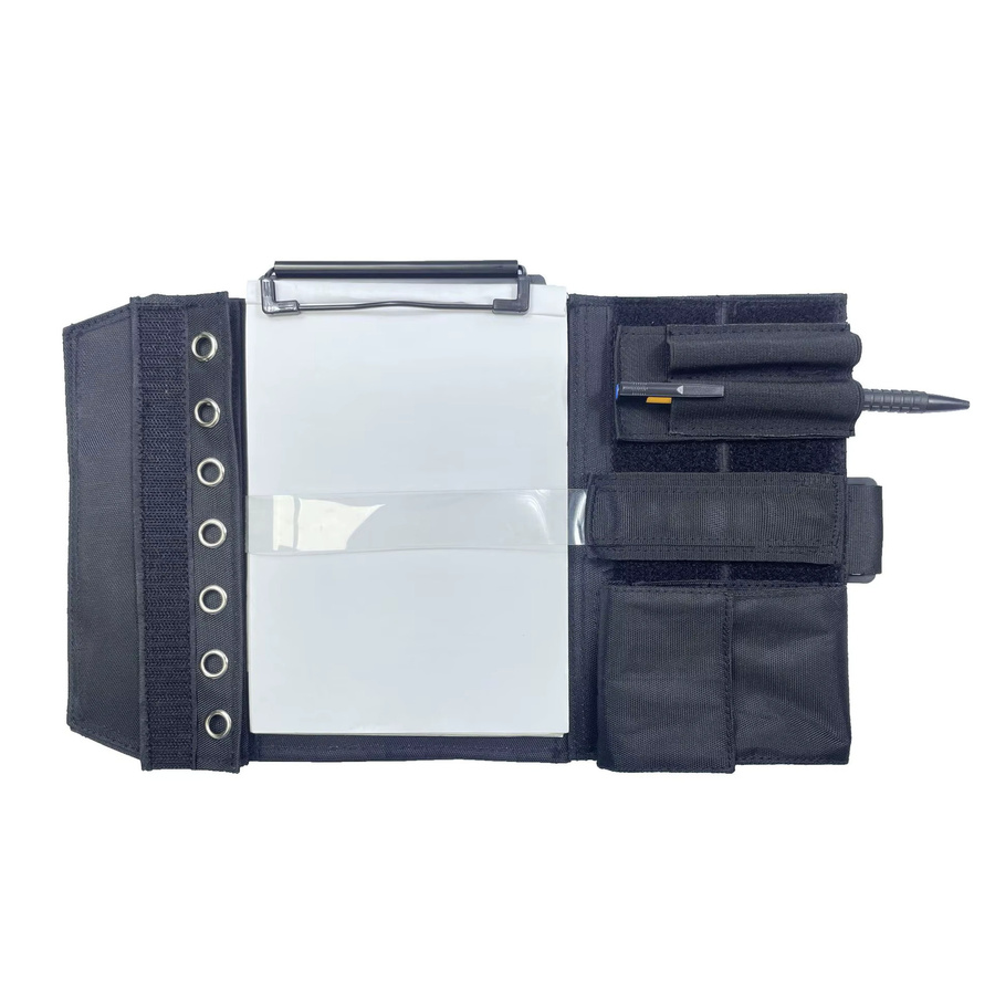 Pilot Reversible Kneeboard Schwarz als Beinmontierte Zwischenablage mit Stifthalter und Panelhalter für Piloten - Bild 4