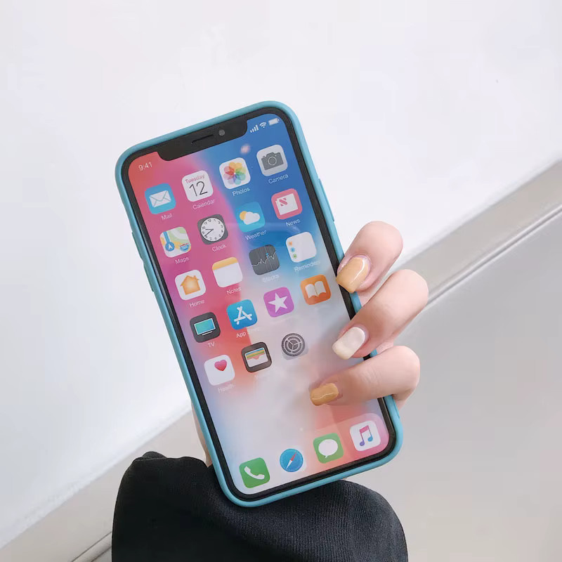 Ricestate Flüssige Silikon-Handyhülle für iPhone X, iPhone XR, iPhone XS und iPhone XS Max in Gelb - Bild 2