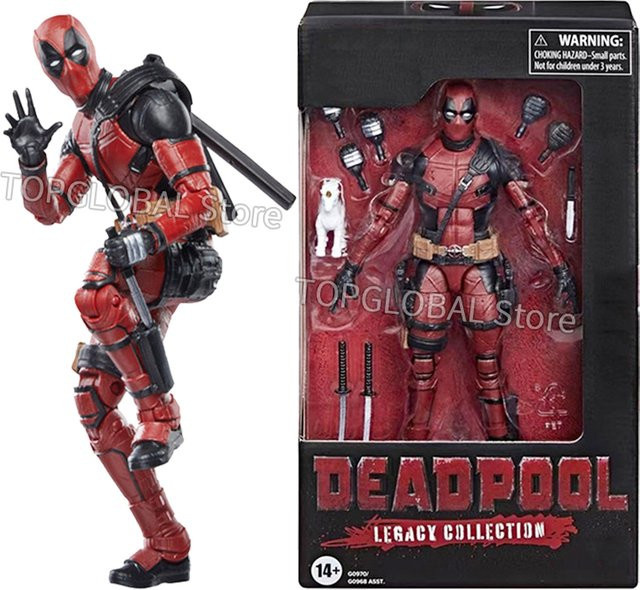 Bandai Marvel X-Men Legend Series Deadpool Actionfigur, 6 Zoll, mit beweglichen Gelenken, ab 14 Jahren - Bild 1