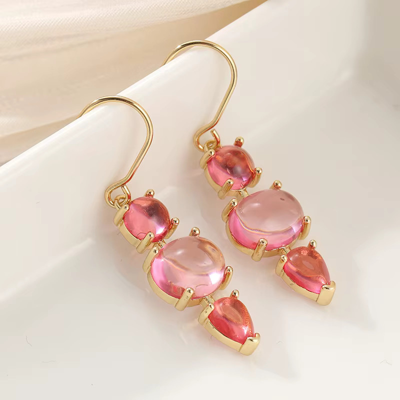YoYo Hängeohrringe, Roségold, Zirkonia, Damen - Bild 2