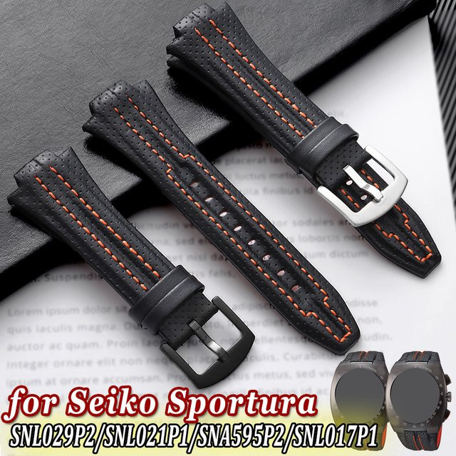 Crazyband Uhrenarmband Echtleder, Schwarz, Business - Bild 1