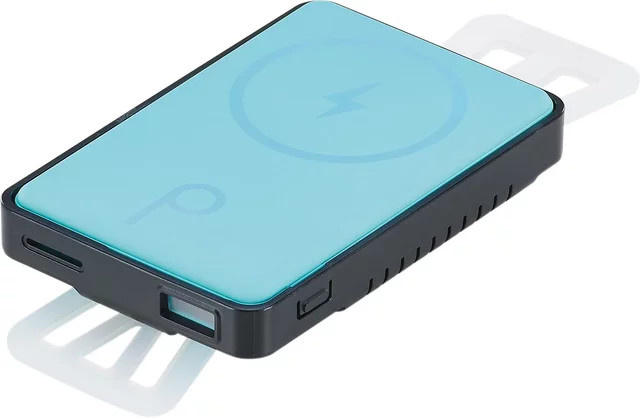 Prophete Handyhalterung für das Bike inklusive 10000 mAh Powerbank mit USB-C in Schwarz und Türkis - Bild 1