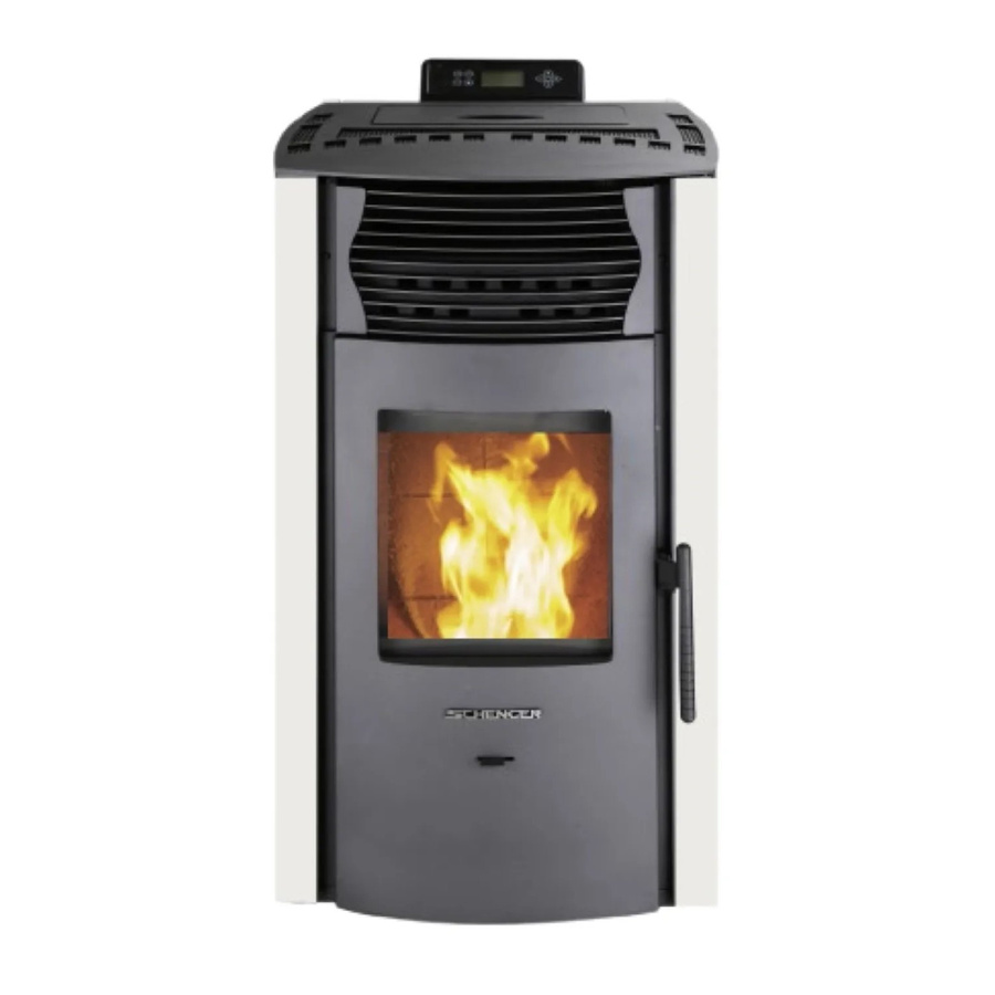Schenger Pelletofen HP51 Weiß 8,8kW A+ mit WIFI, ECO-Modus und Timer - Bild 1