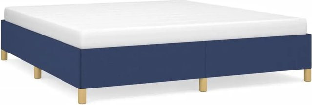 vidaXL Boxspringbett Blau B: 160 cm, T: 200 cm, H: 35 cm - Bild 1