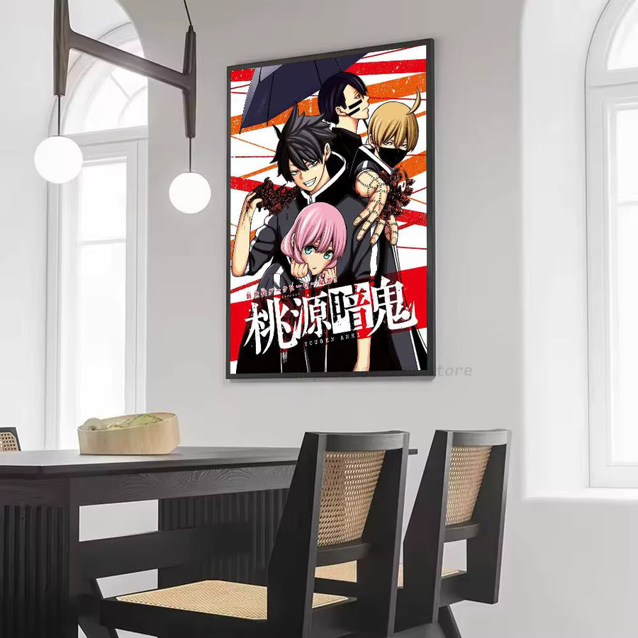 Wasserfester Anime Tougen Anki Poster Aufkleber in Mehrfarbig für deine Wanddekoration im Wohnzimmer oder Schlafzimmer - Bild 6