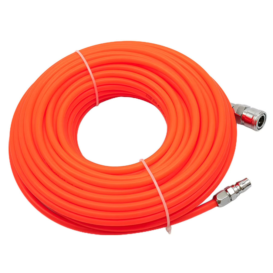 Vibratite Pneumatischer Luftschlauch mit Schnellanschluss für Kompressor und Gartenwerkzeuge in Rot und Orange - Bild 2