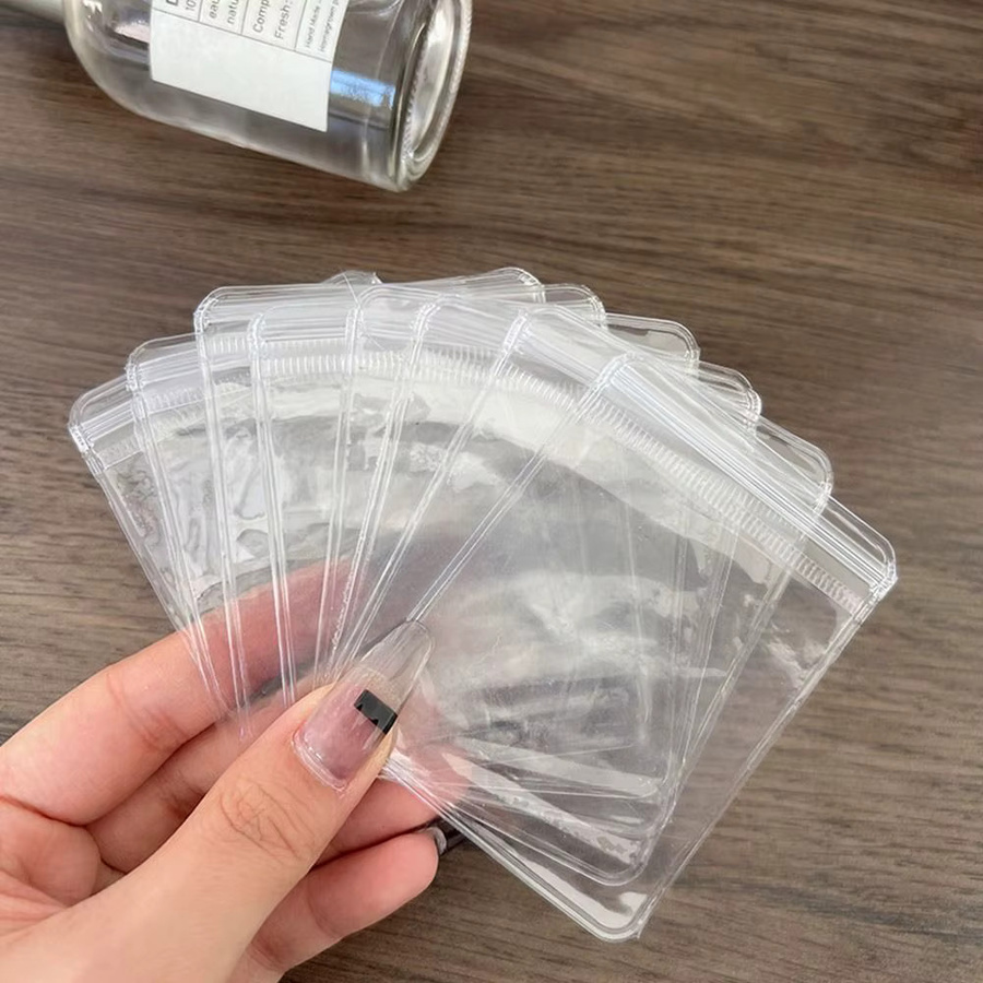 100 Stück transparente Zip-Lock Aufbewahrungsbeutel aus PVC für Schmuck und Geschenke - Bild 2