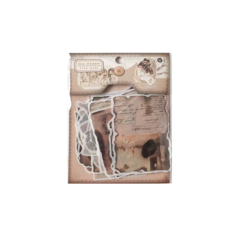 50-teiliges Set klassische europäische und amerikanische Figurenaufkleber mit historischen Charakteren und edlen Damenmustern in Multicolour für dein Tagebuch - Bild 4