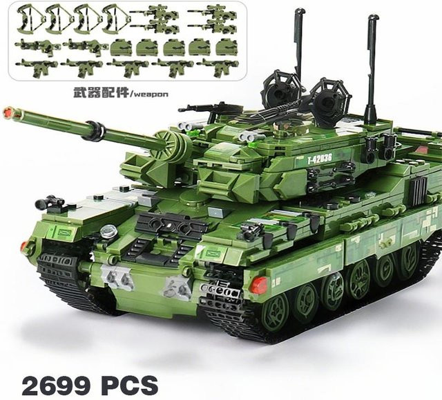 Militär Panzer Panther Mittlerer Panzer, Bausteine, 40cm, ab 6 Jahren - Bild 1