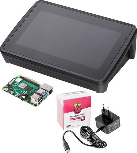 Bopla BoPad Display Bundle mit Raspberry Pi 4 B 1GB in Schwarz mit 4K UHD, HDMI, USB-C, Bluetooth und Ethernet/LAN - Bild 1