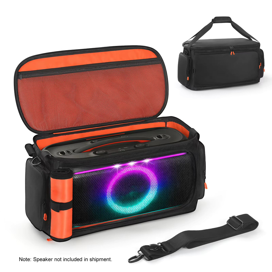 Tragbare Schutzhülle mit Schultergurt für JBL PartyBox On The Go 2 Lautsprecher in Schwarz - Bild 7