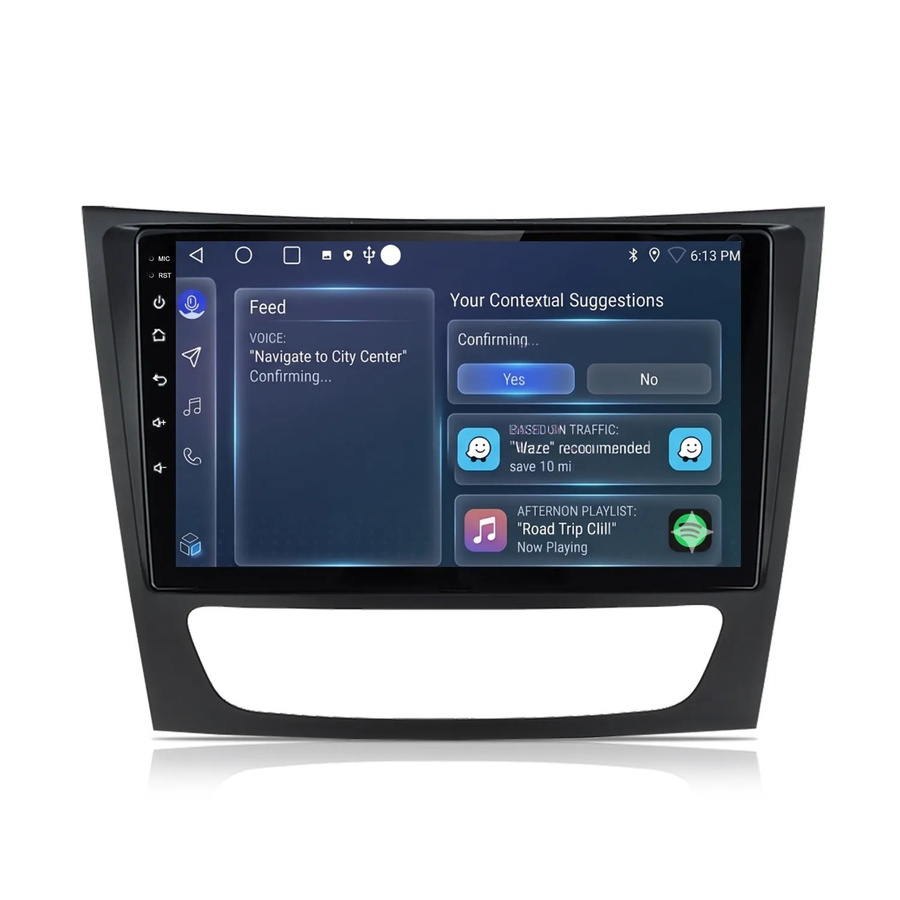 Junsun 9 Zoll Autoradio für BENZ W211 mit Bluetooth, GPS, Carplay und Android Auto in Schwarz - Bild 2