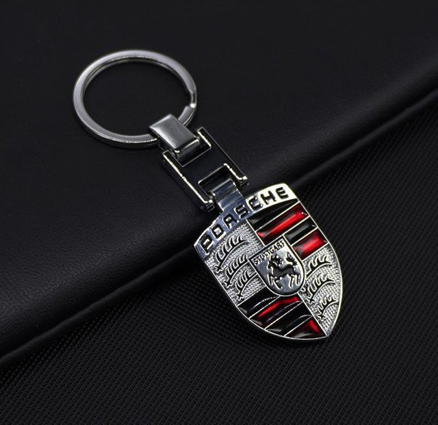 Porsche Schlüsselanhänger Metall, Silber, Unisex - Bild 1