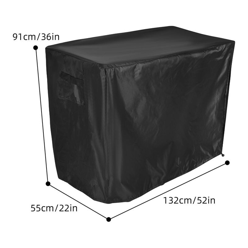 TOMTOP JMS Outdoor Vorbereitungstischabdeckung aus 420D Polyester, wasserdicht und belastbar, Schwarz, B: 101,6 cm, T: 61 cm, H: 81,28 cm - Bild 3