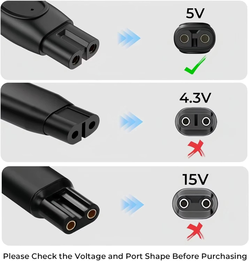 KVIFO USB-C Ladekabel in Schwarz für Philips Norelco OneBlade Hybrid-Elektrorasierer QP2724 QP2834 QP1424 QP1324 QP1924 QP4631 - Bild 2