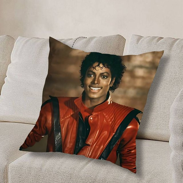 ZX Blanket Michael Jackson Kissenbezug mit Grafikprint, Farbe: Rot, B/T: 50 x 50 cm - Bild 1