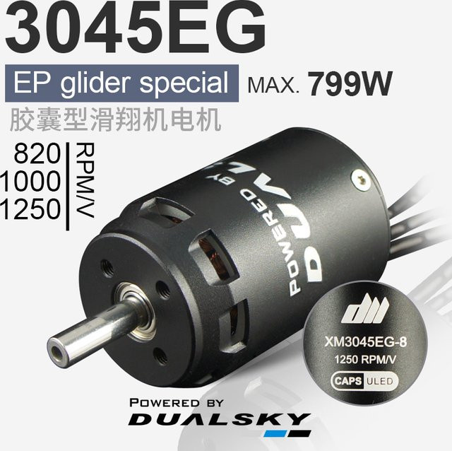 DualSky Motor XM3045EG 3045 1000KV 1250KV Hochgeschwindigkeits-Elektropropeller für RC-Segelflugzeug-Flugzeugmodell F5J P5B - Bild 1